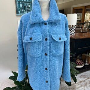Beautiful Sky Blue Cisono Outerwear Collection